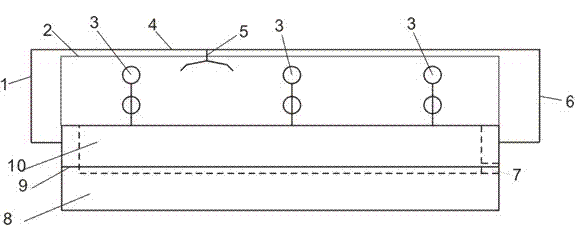 Pipelined clothes atomization post-treatment device applicable to nano after-finishing