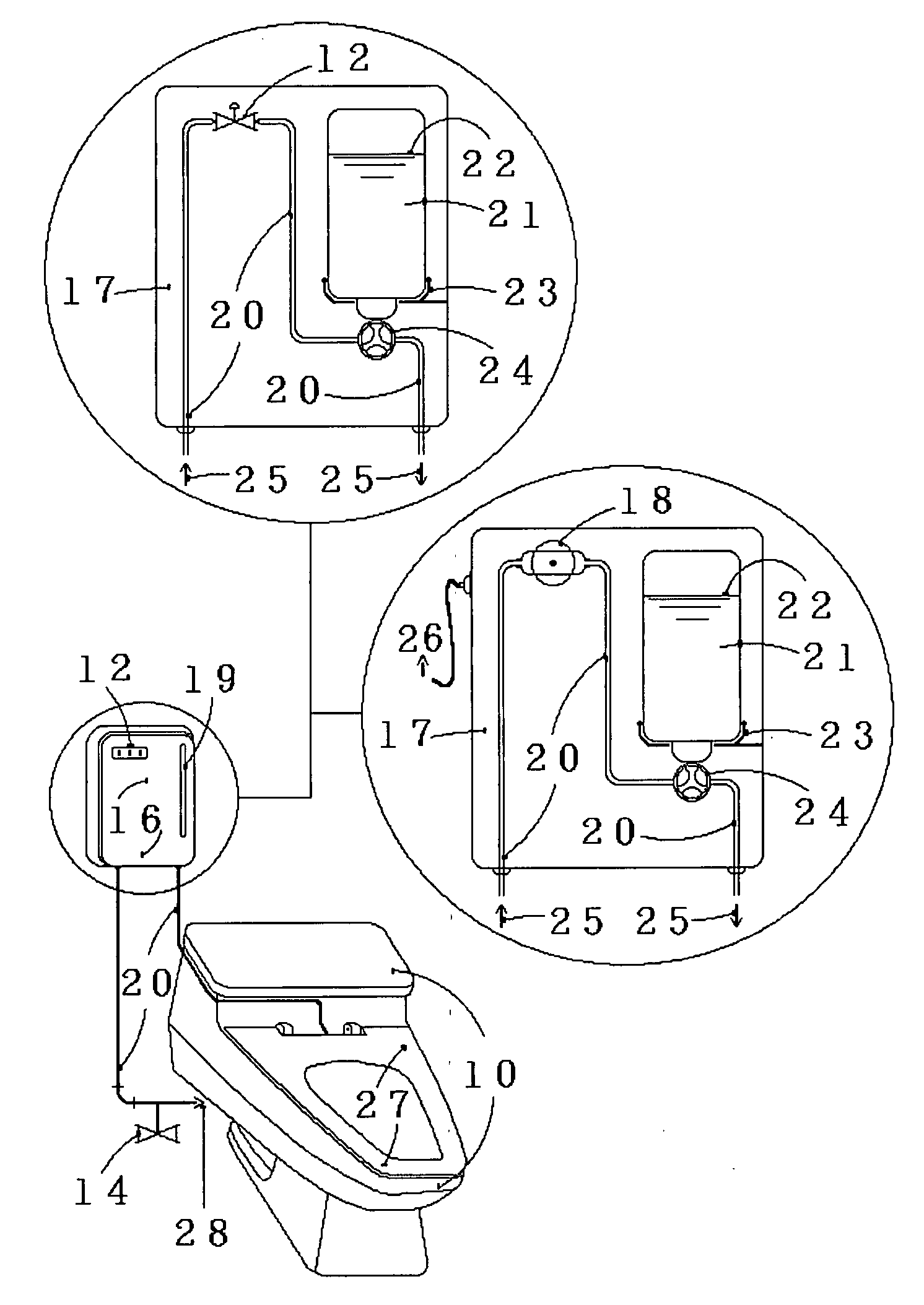 Sanitary foam supplying apparatus