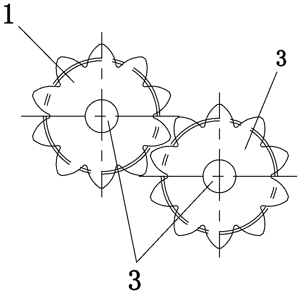 A stable working micro gear pump gear set and gear processing method