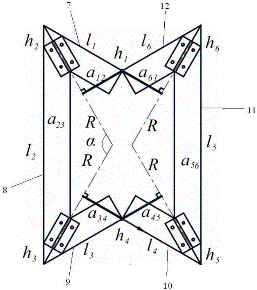 Foldable and unfoldable hexagonal prism frame structure