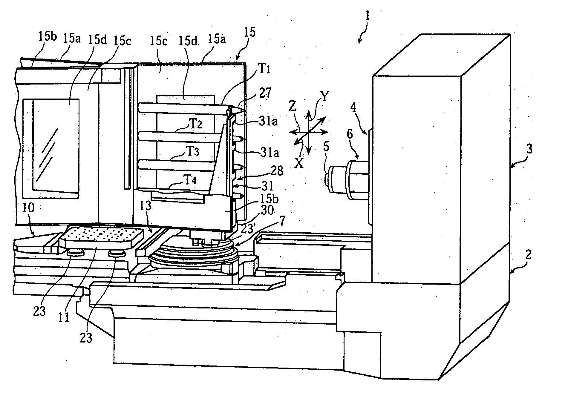 Tool changer of machine tool