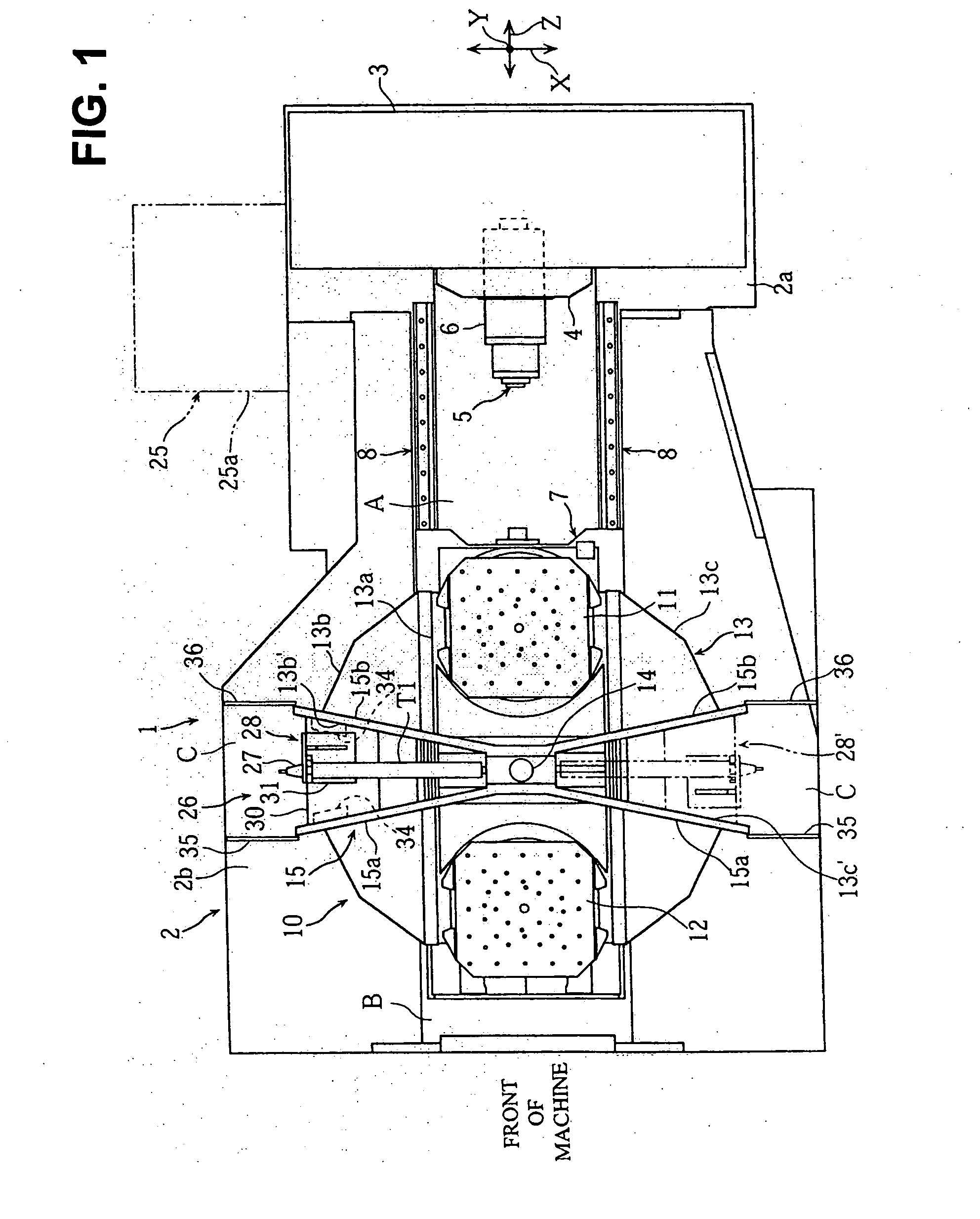 Tool changer of machine tool