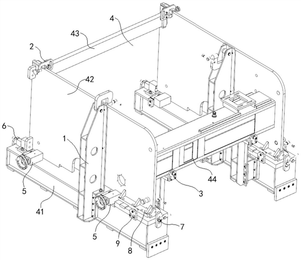 A kind of welding method of bending machine frame