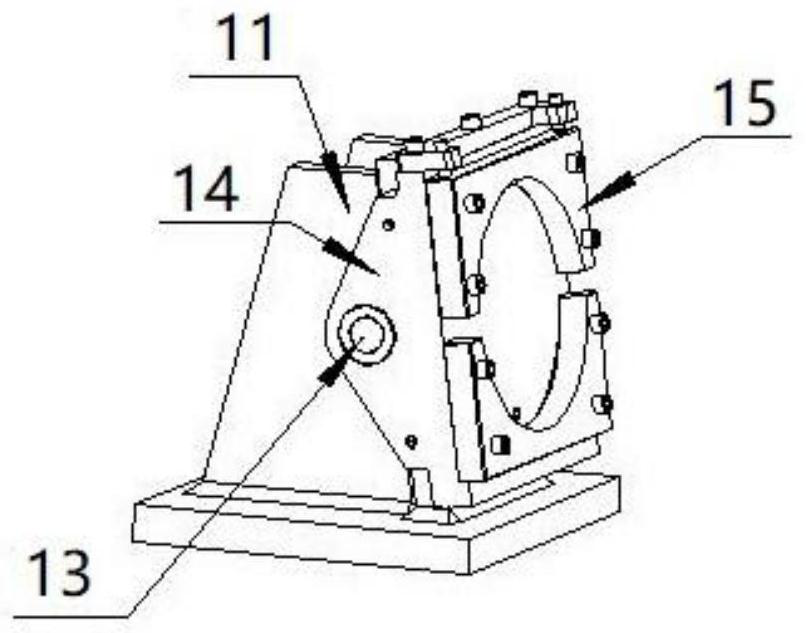 Processing clamp for lug hole of landing gear buffer outer cylinder