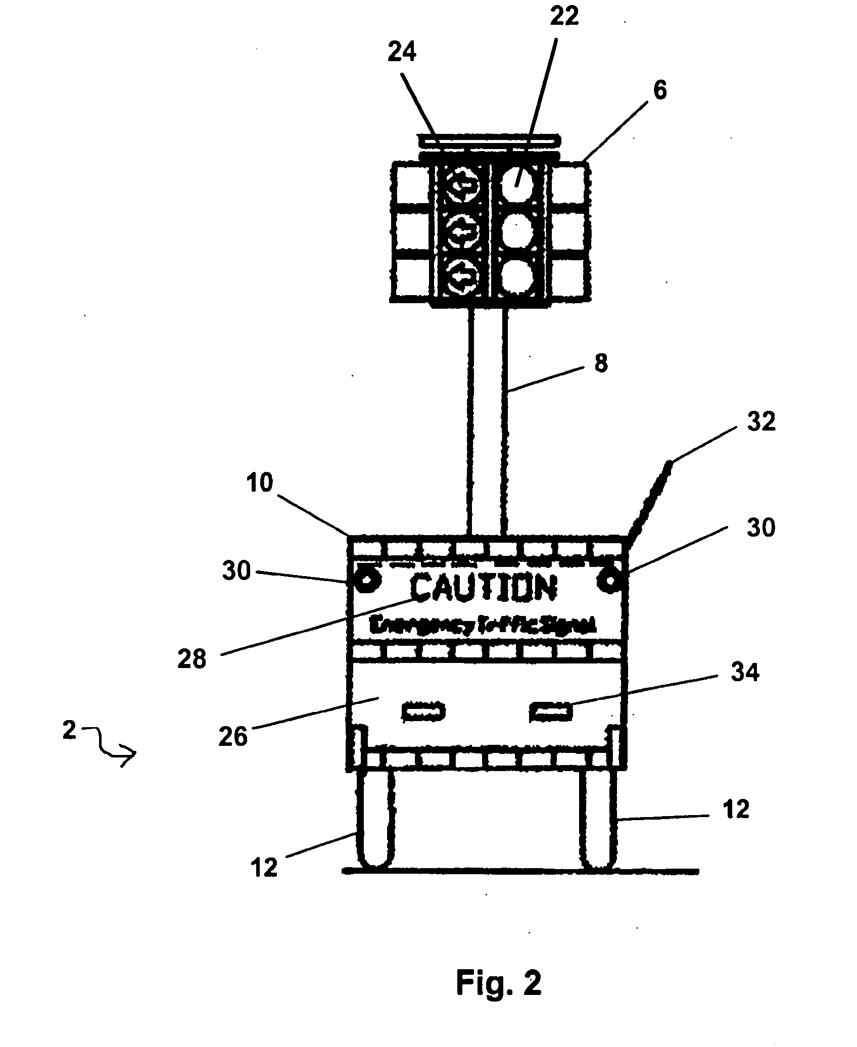 Portable traffic light