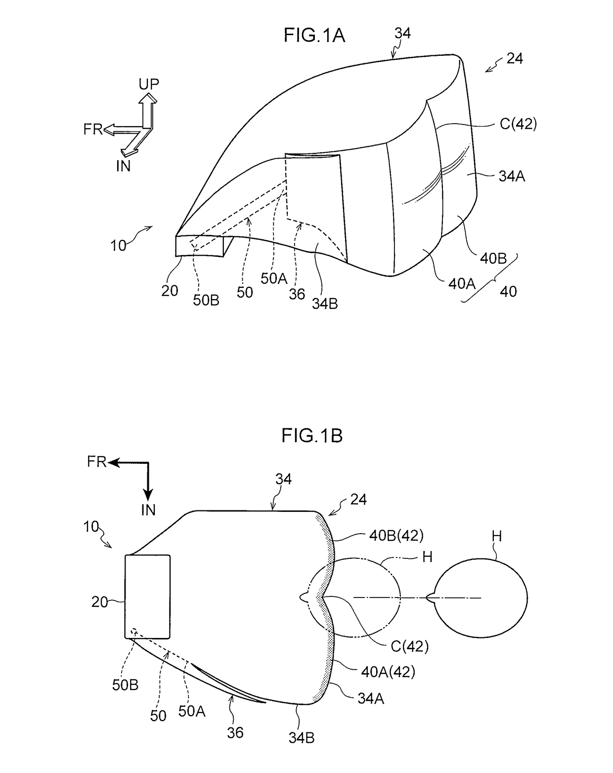 Airbag device for front passenger seat