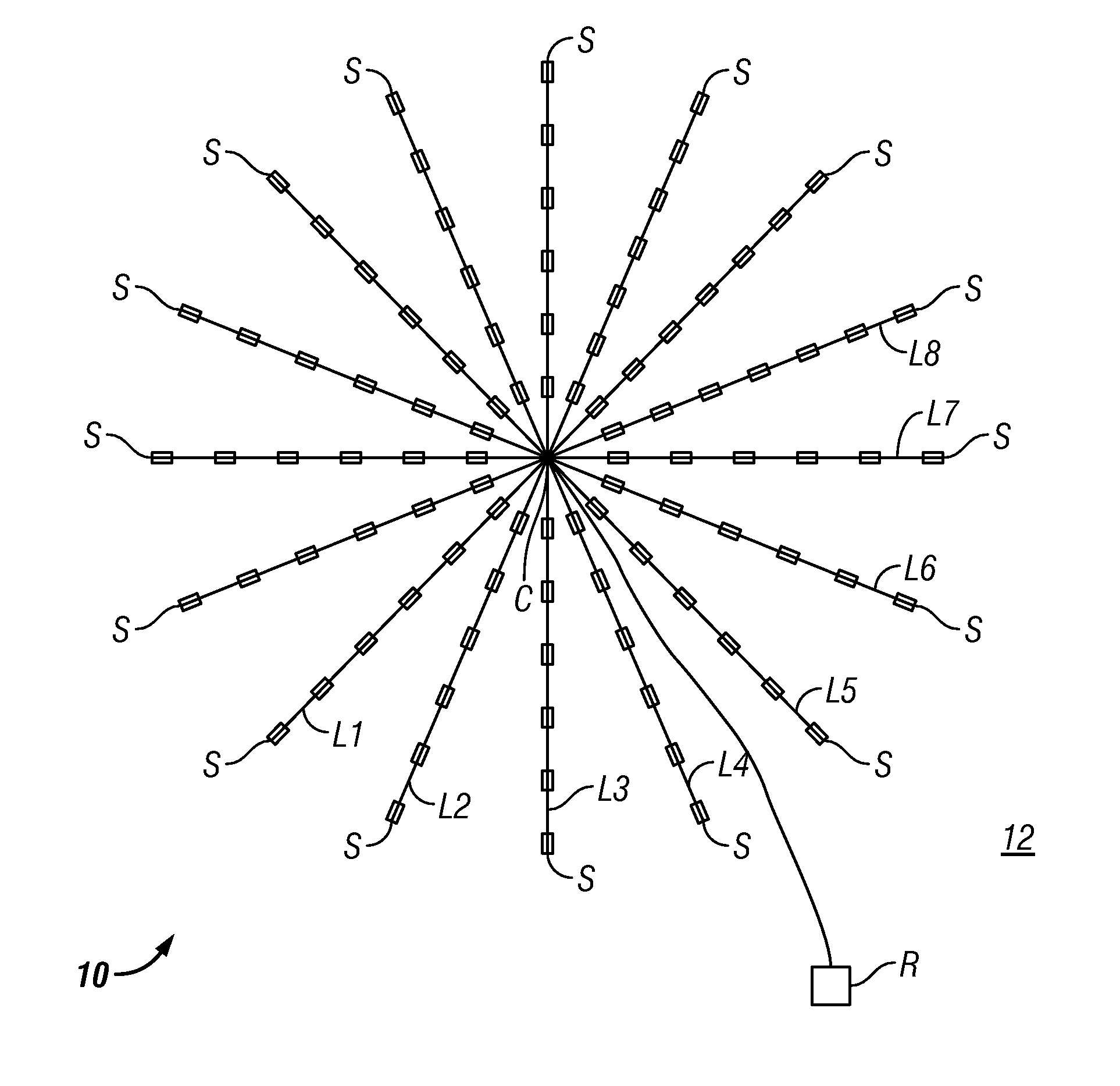 Method for acoustic imaging of the earth's subsurface using a fixed position sensor array and beam steering