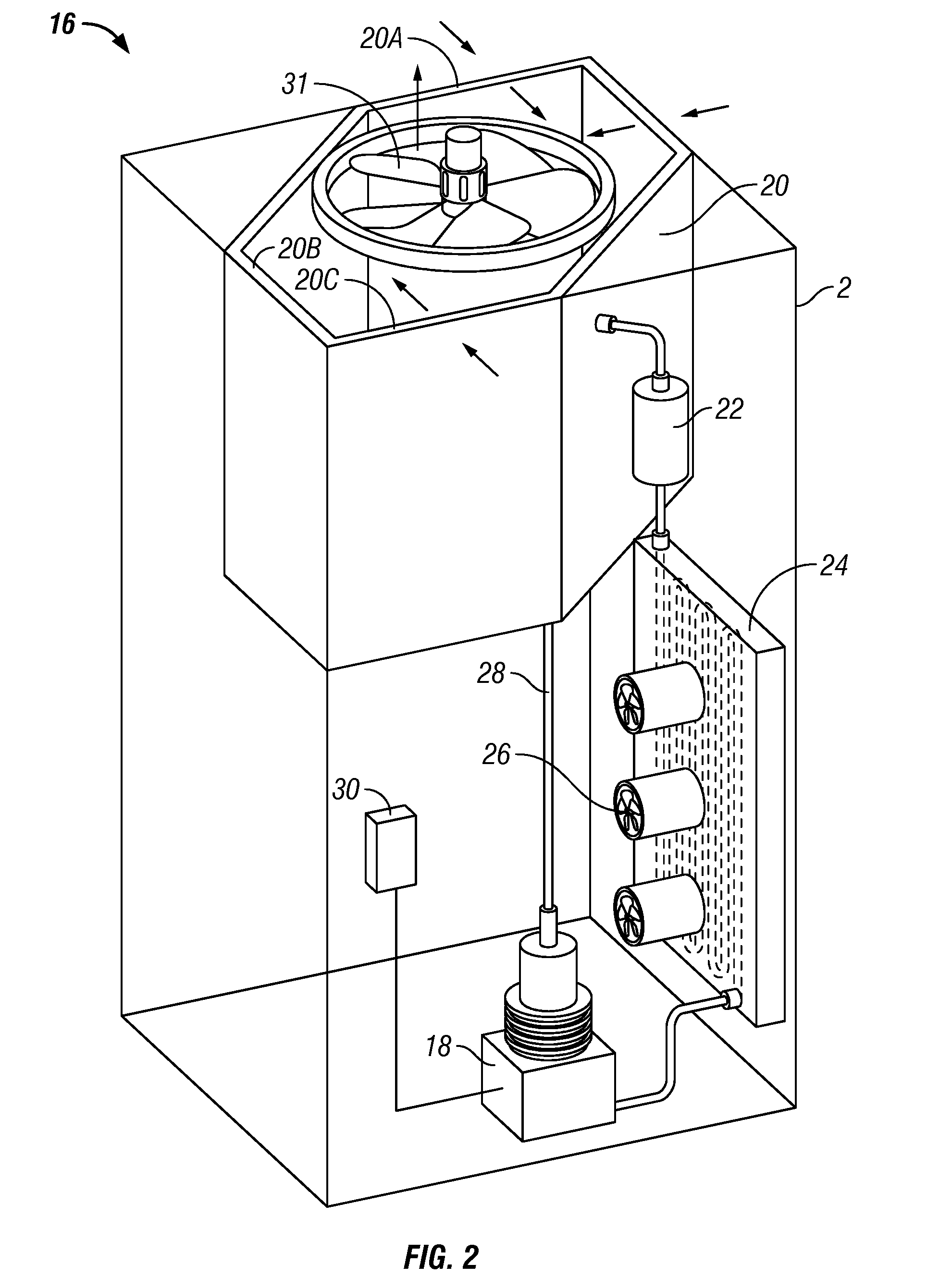 Microchannel cooling condenser for precision cooling applications