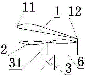 Double-propeller combined wing