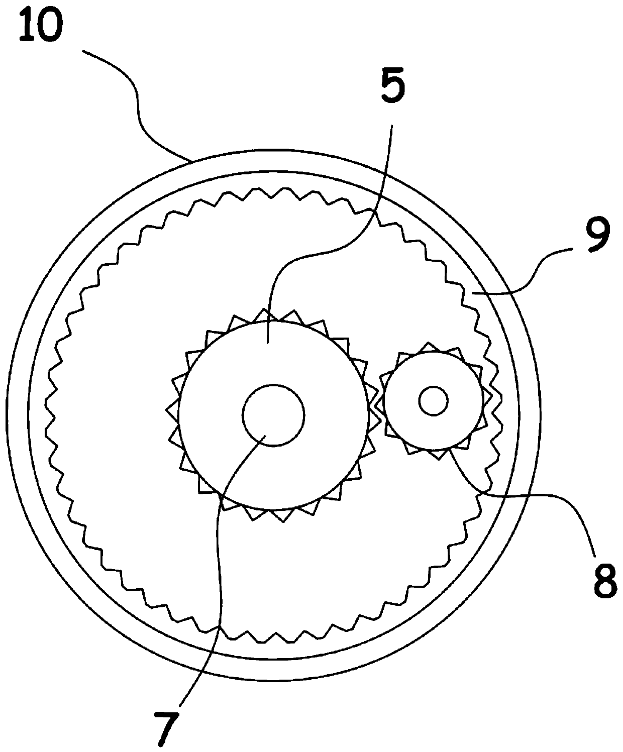 Bamboo shoot surface rotary cleaning device for agricultural and sideline product processing