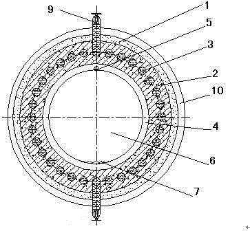 Tubular escaping chute structure