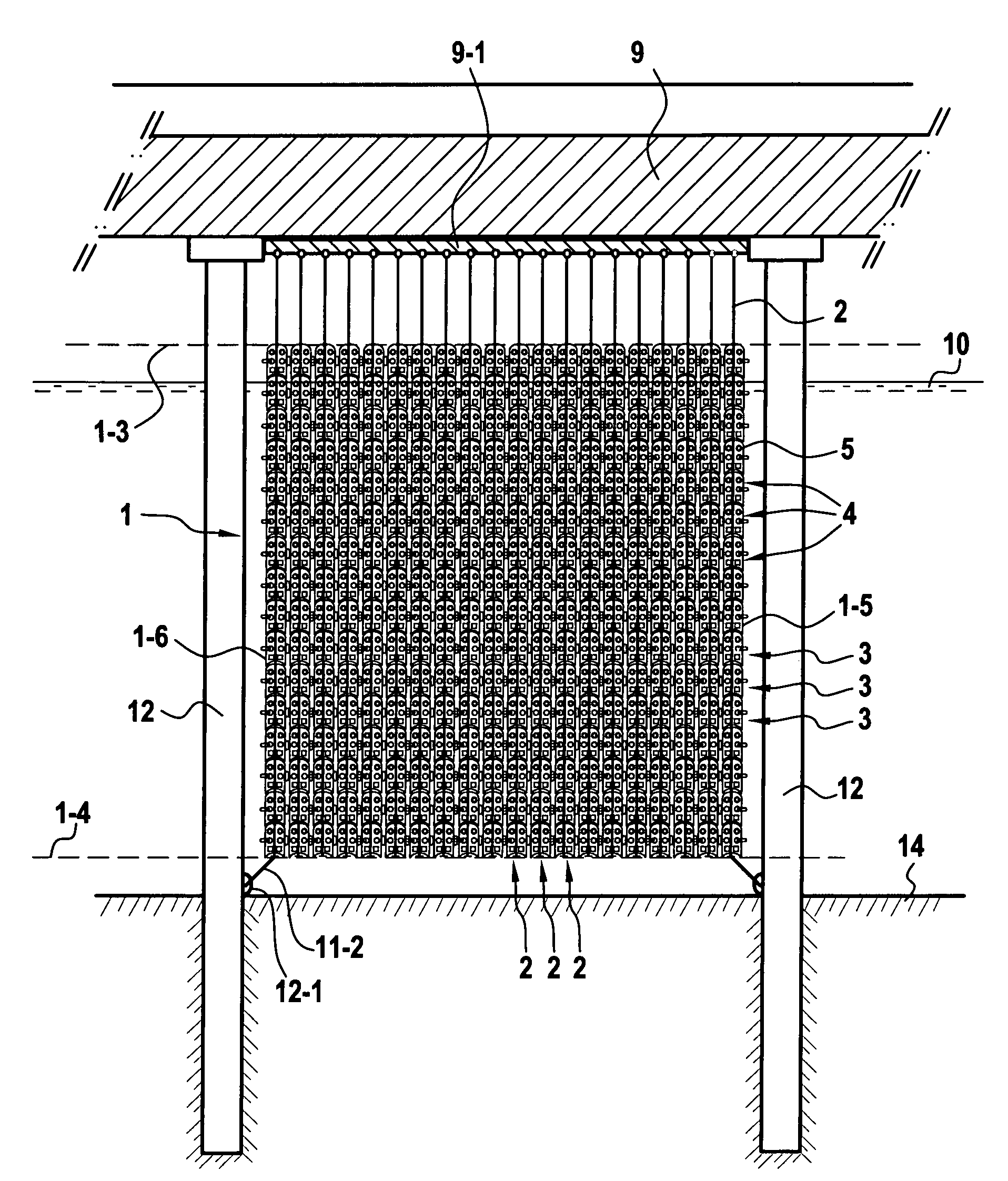 Water movement damper device