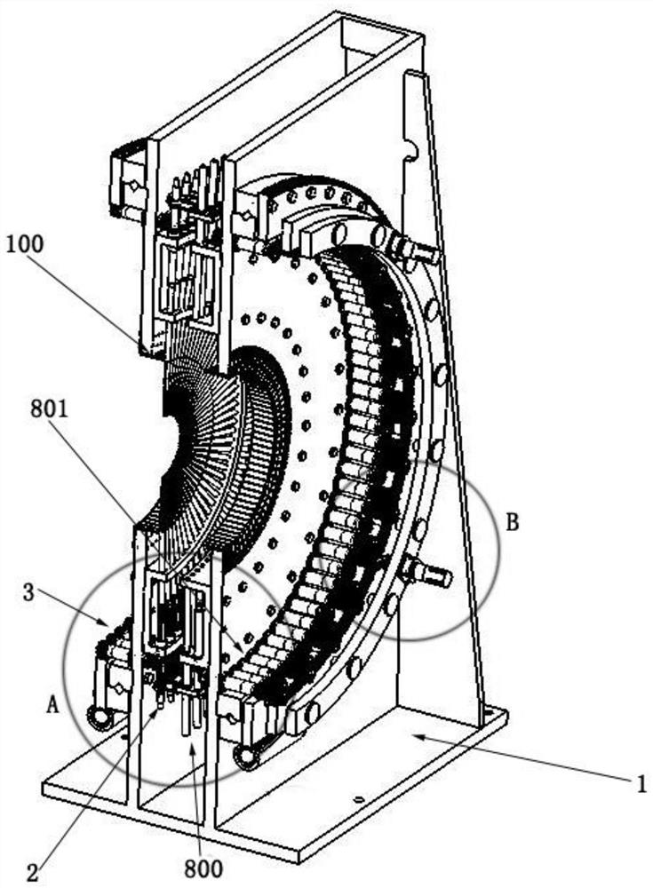 High-efficiency fiber spiral winding device