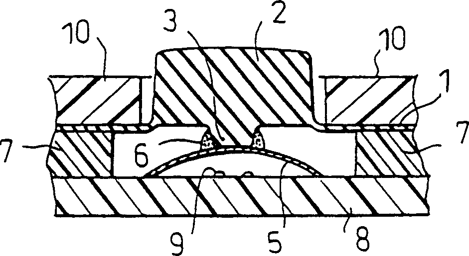 Push-button key cover and producing method thereof