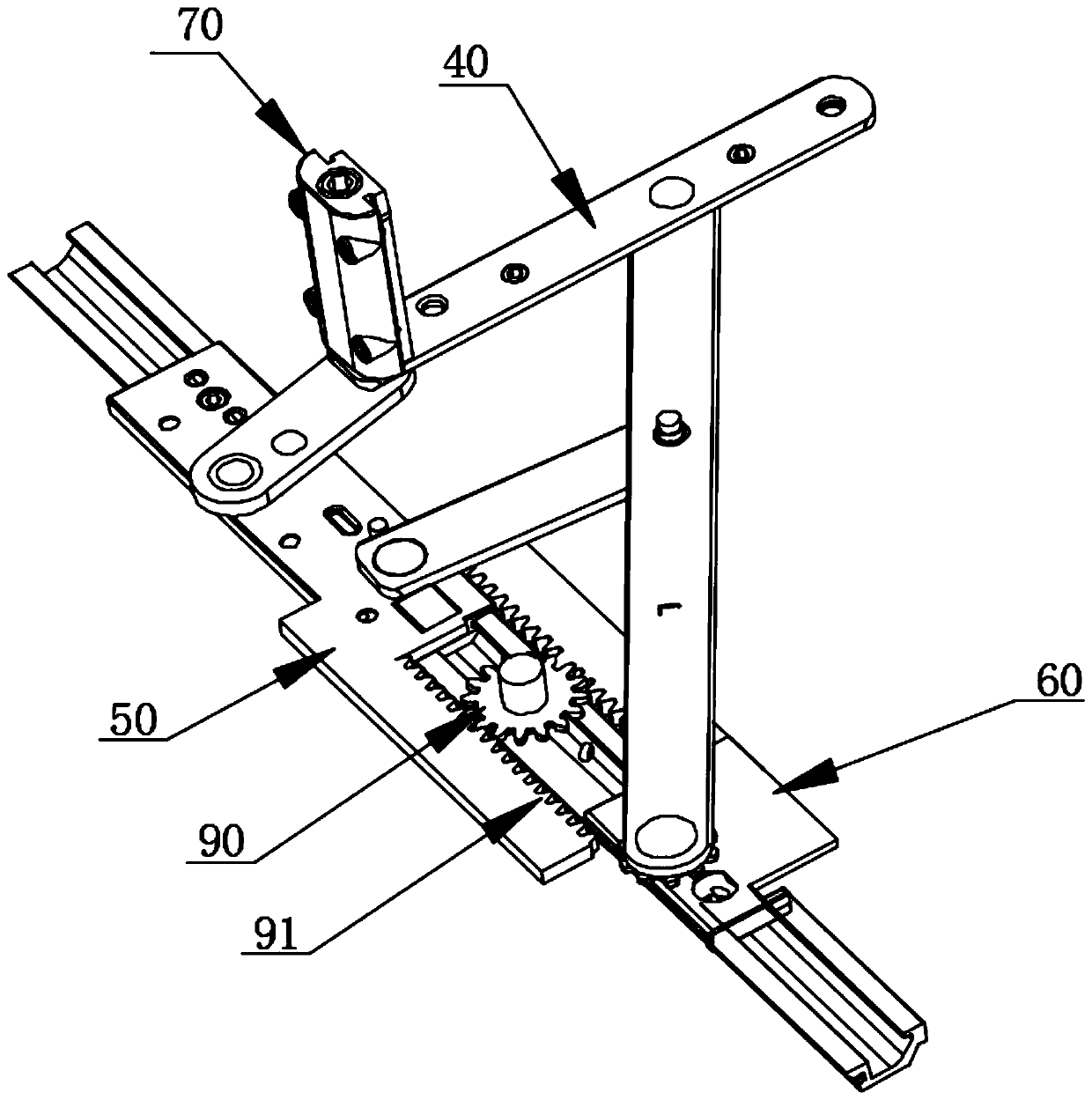 Hinge and door and window assembly