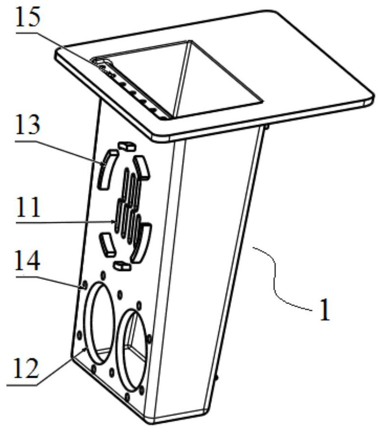 Vehicle-mounted mobile phone wireless charging box