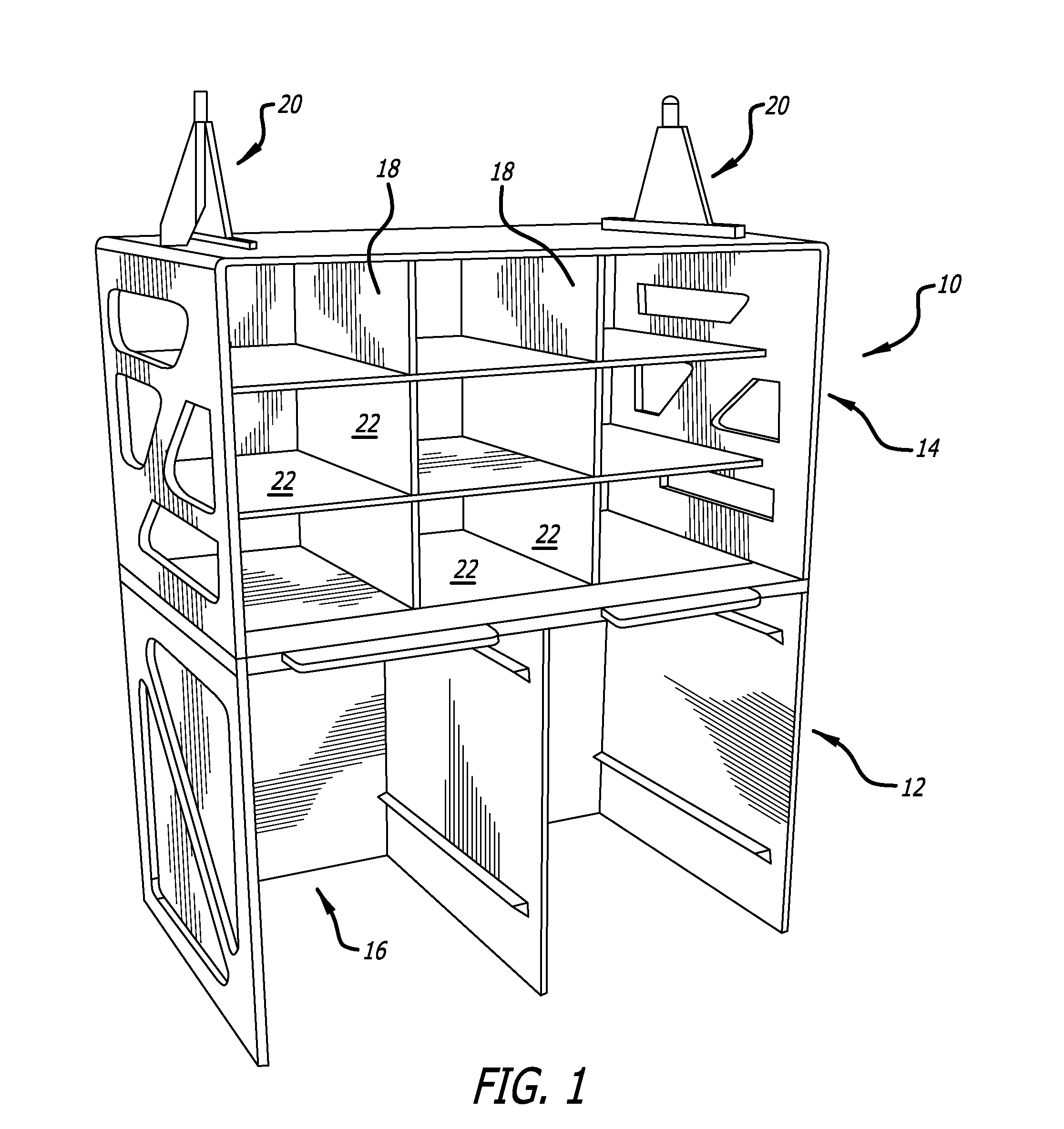 Aircraft galley monument structure