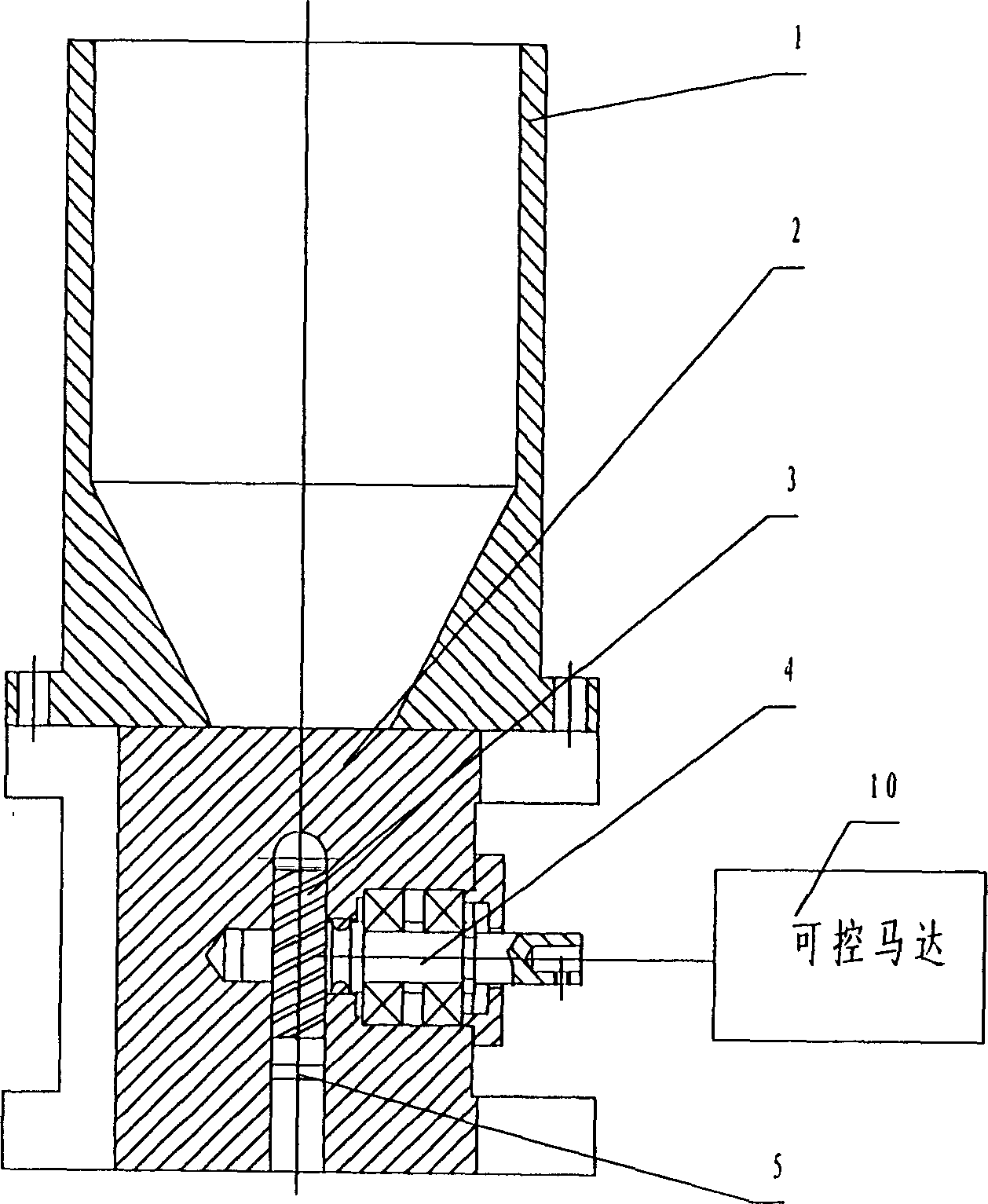 Continuous charging device for artificial crystal growth