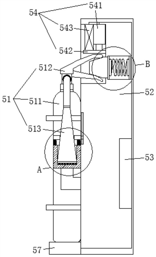 A sub-format automatic electrical control cabinet with flame retardant and fire-extinguishing function