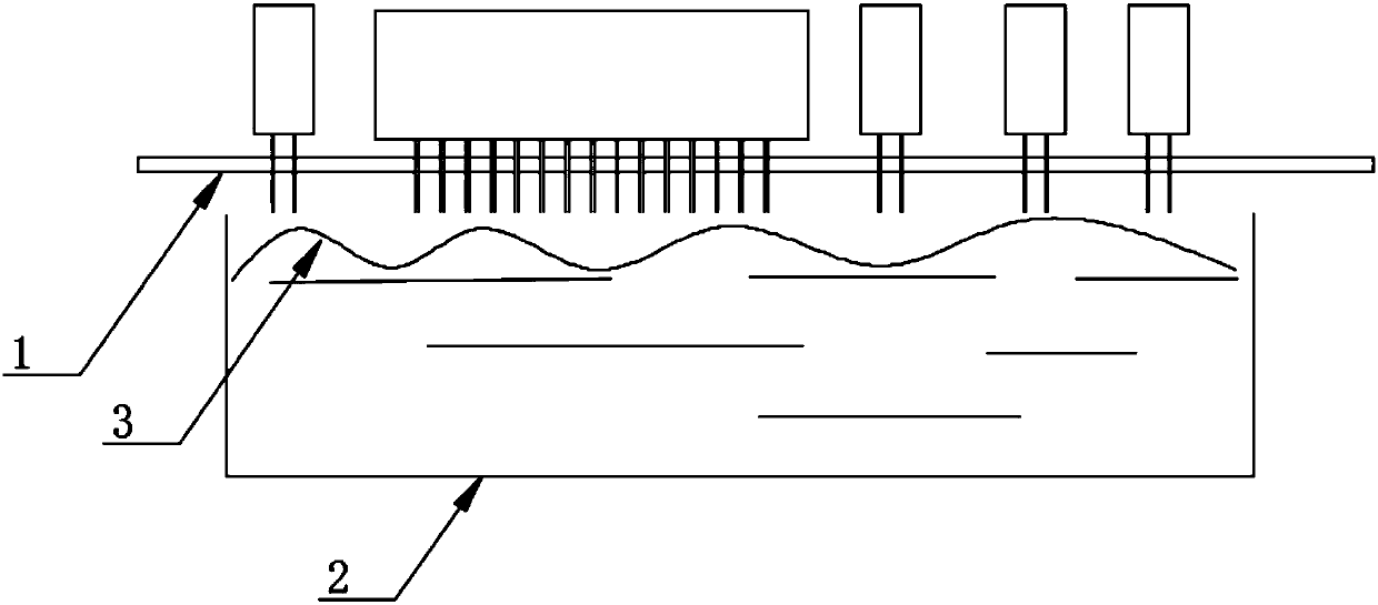 Automatic wave peak welding equipment