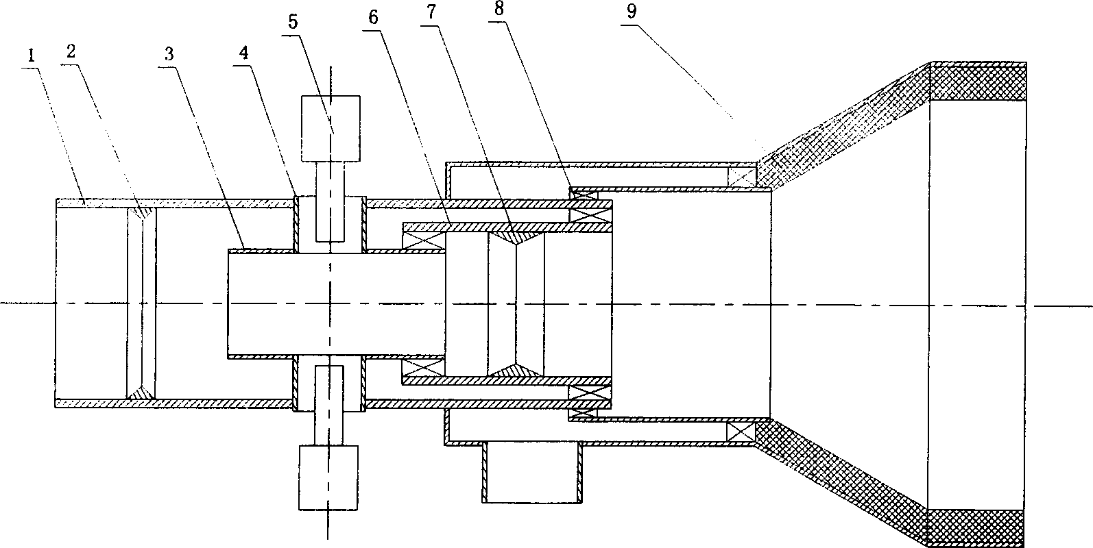 Direct flow oil-saving burner faulty coal for combustion