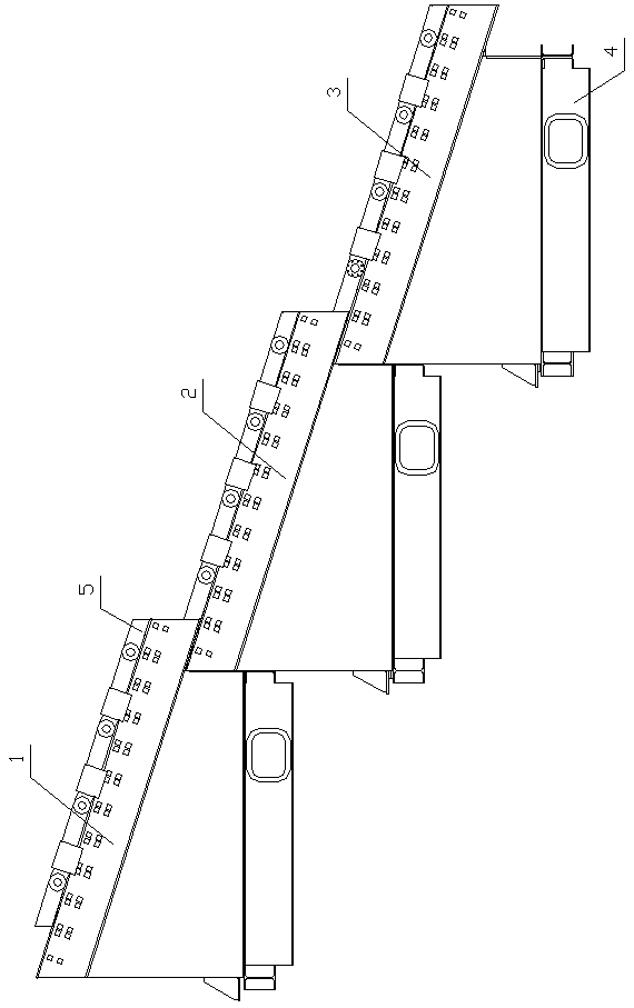 A large domestic waste incinerator grate furnace