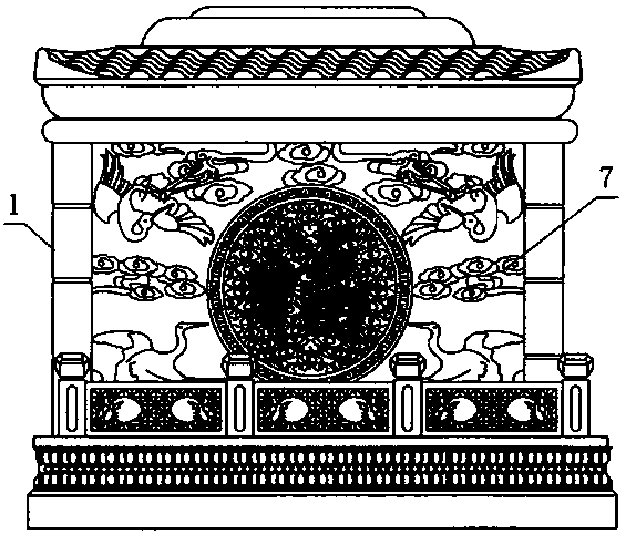 Lock control type double-layer vacuum cinerary casket