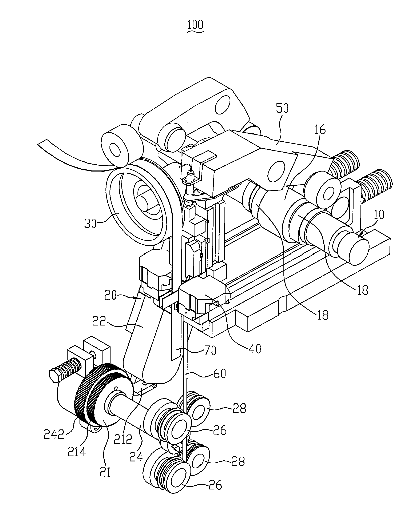 Zipper wire conveying mechanism and zipper tooth planting machine using same