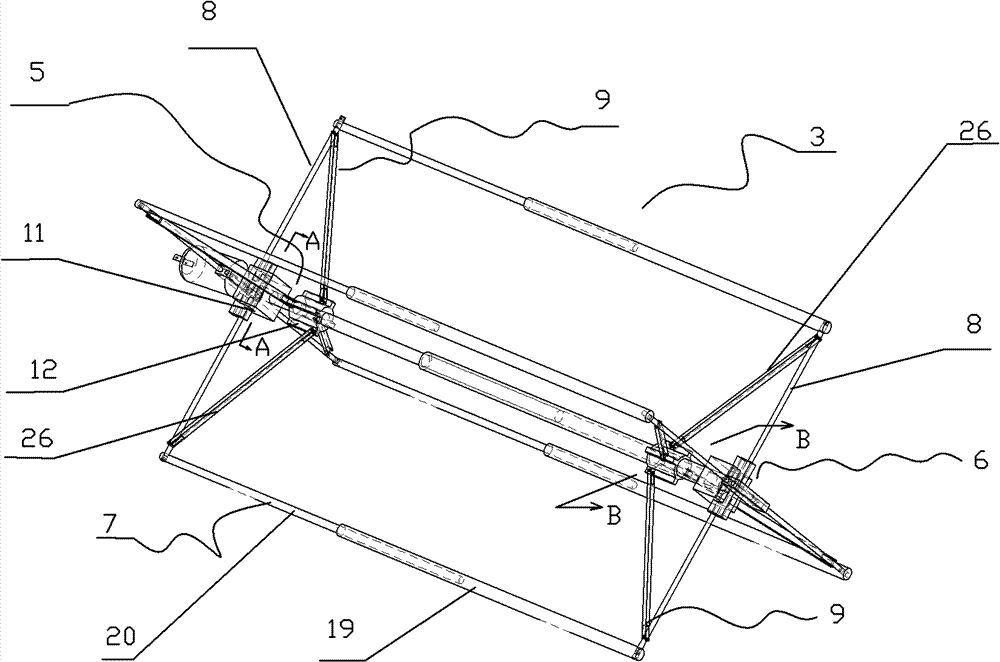 Freight car capable of automatically deforming