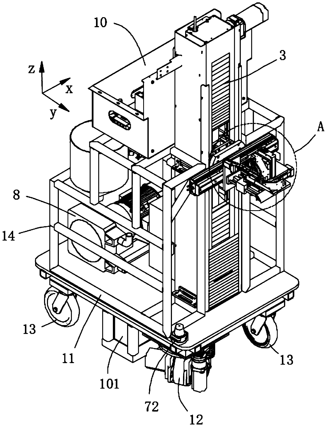 Hole plugging device and hole plugging robot