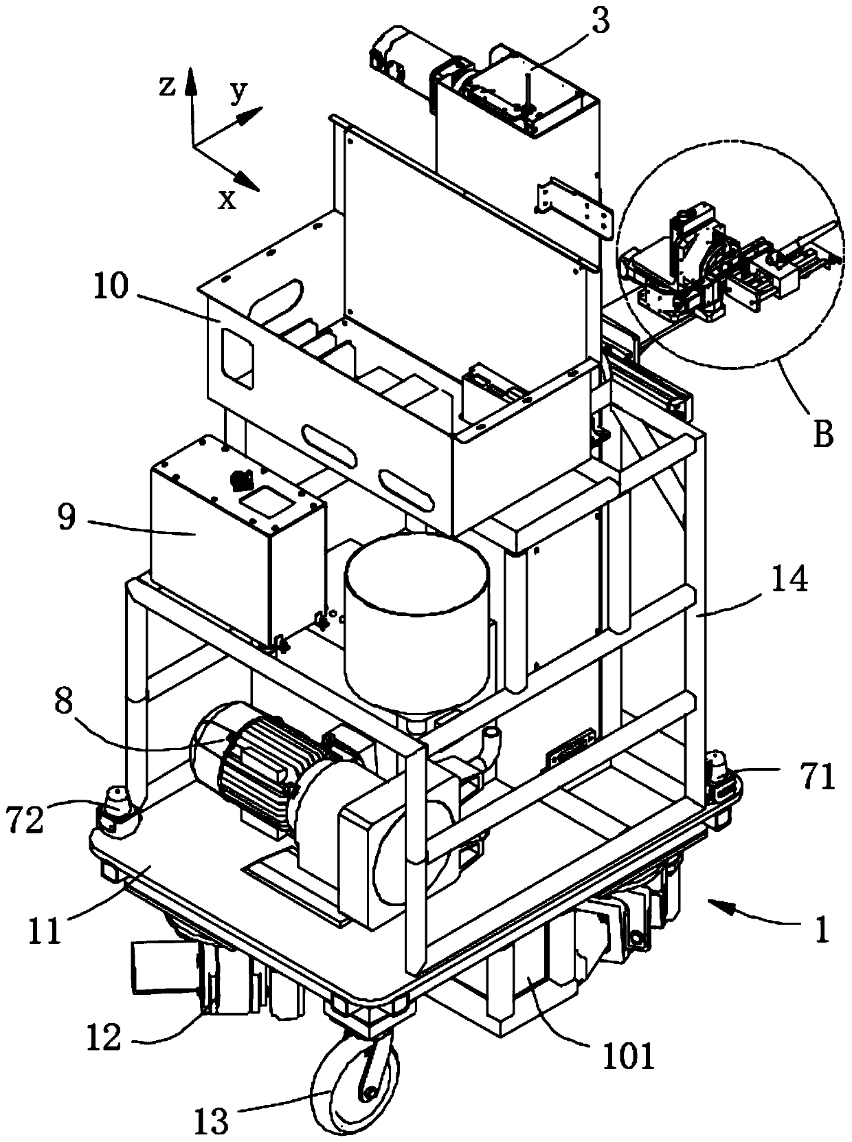 Hole plugging device and hole plugging robot