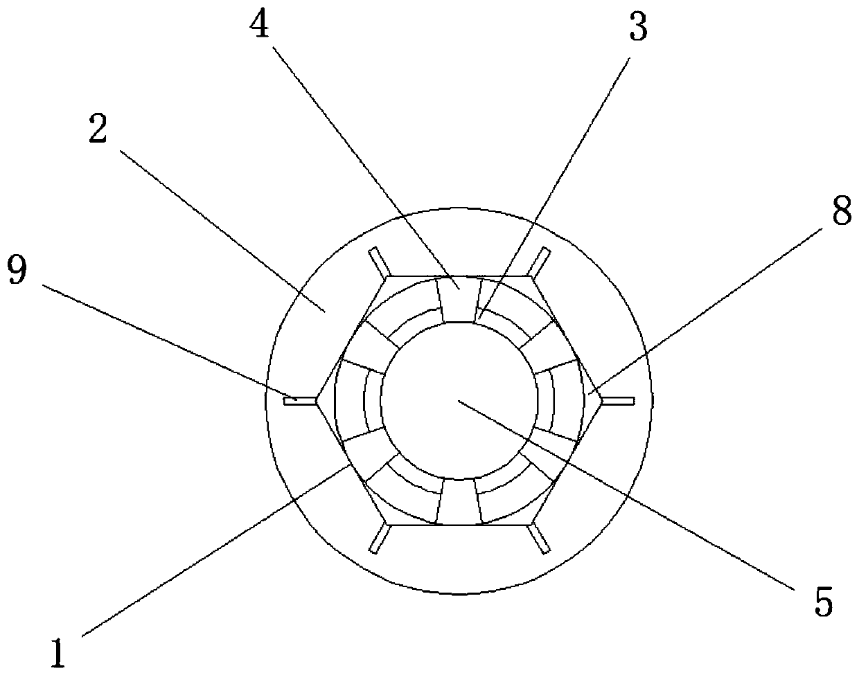 Wear-resistant flange nut applied to building support fastener