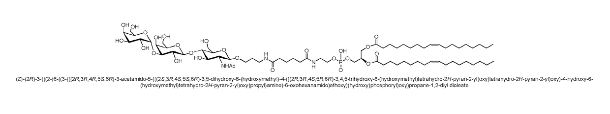 Glycolipid containing compositions for use in the treatment of tumours