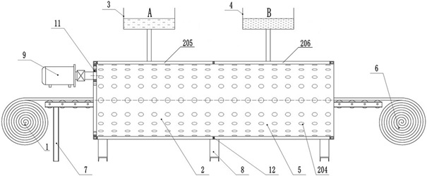 Equipment and method for rapidly preparing gel felt