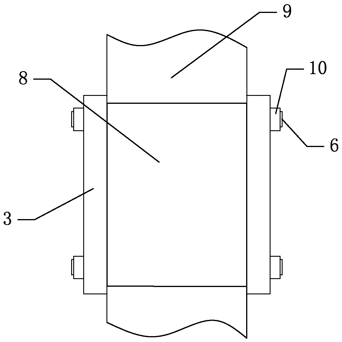 Novel overhanging I-steel pre-embedded anchor device and anchor method