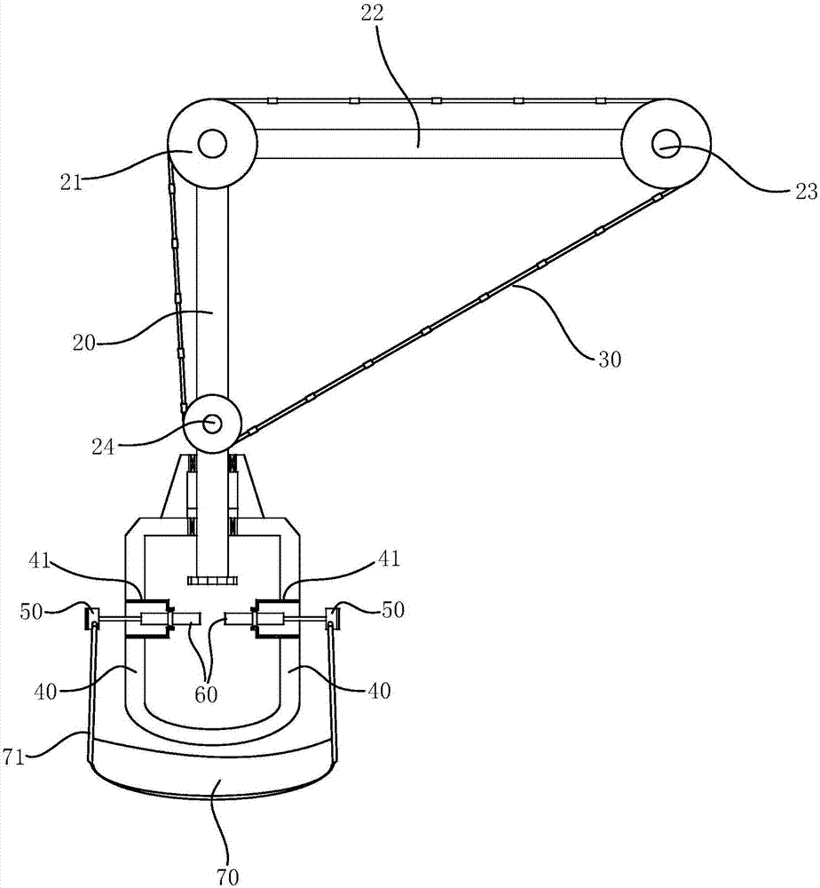 Inspection well mouth cutting device and inspection well mouth construction method