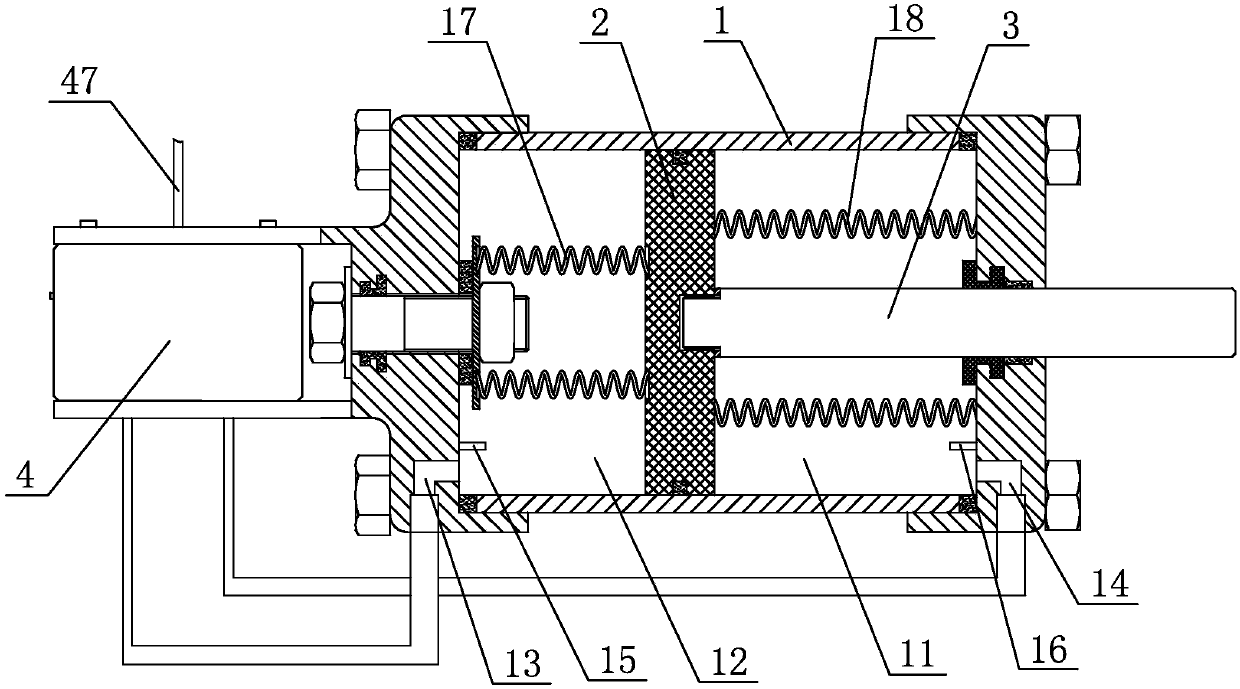 High-efficiency electromagnetic reversing pneumatic pump