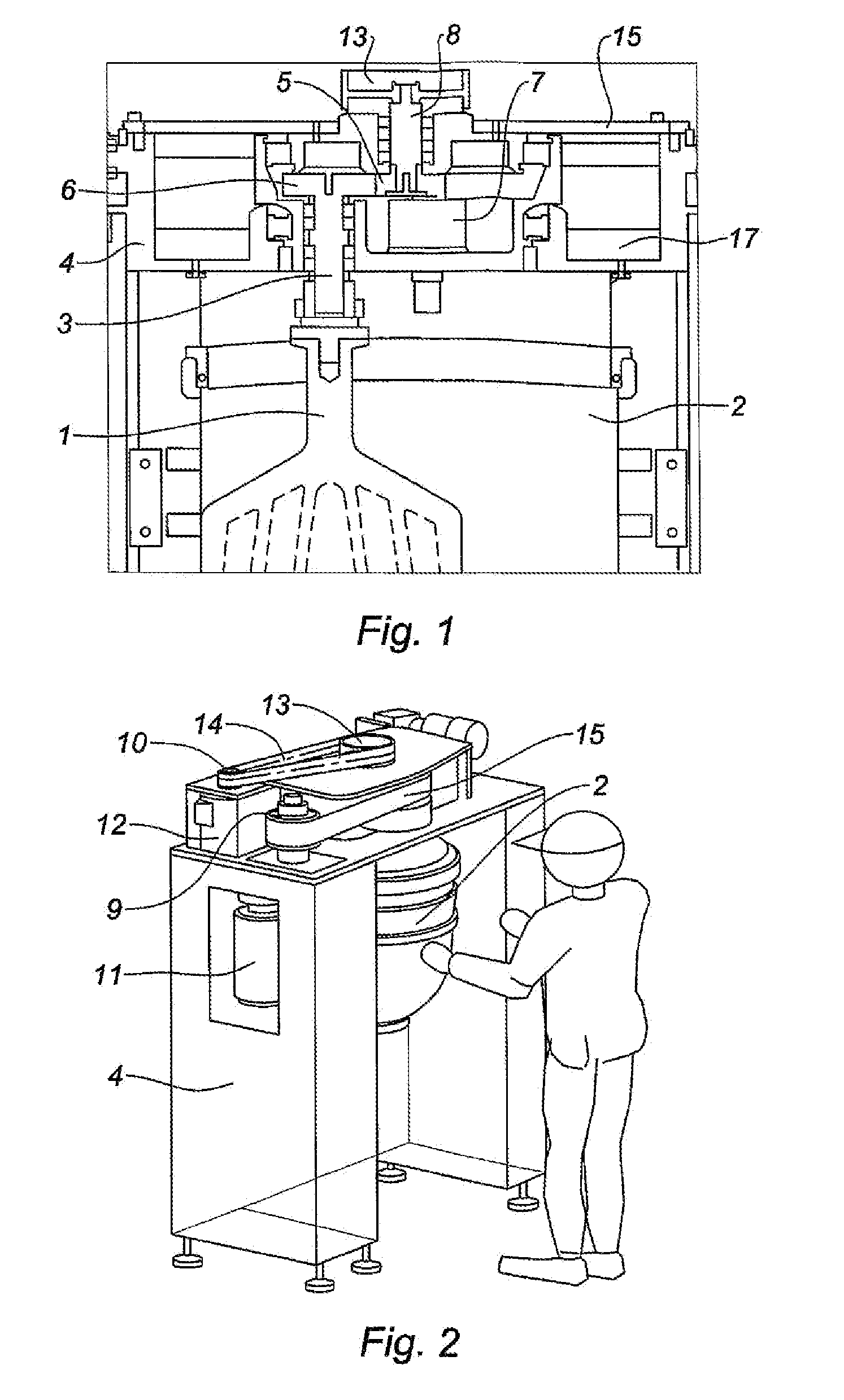 Gearbox for a mixer-blender