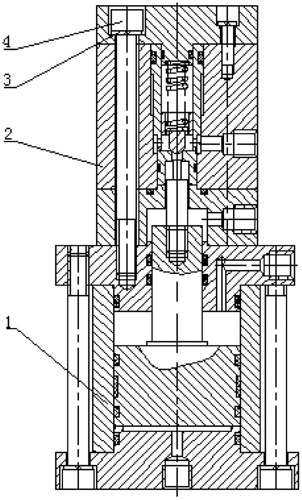 Hydraulic driven hydraulic test high pressure relief valve