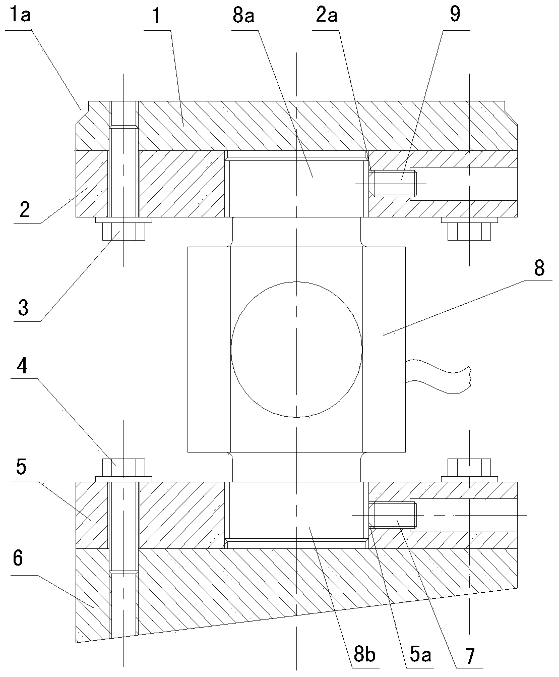 Stock bin weighing device