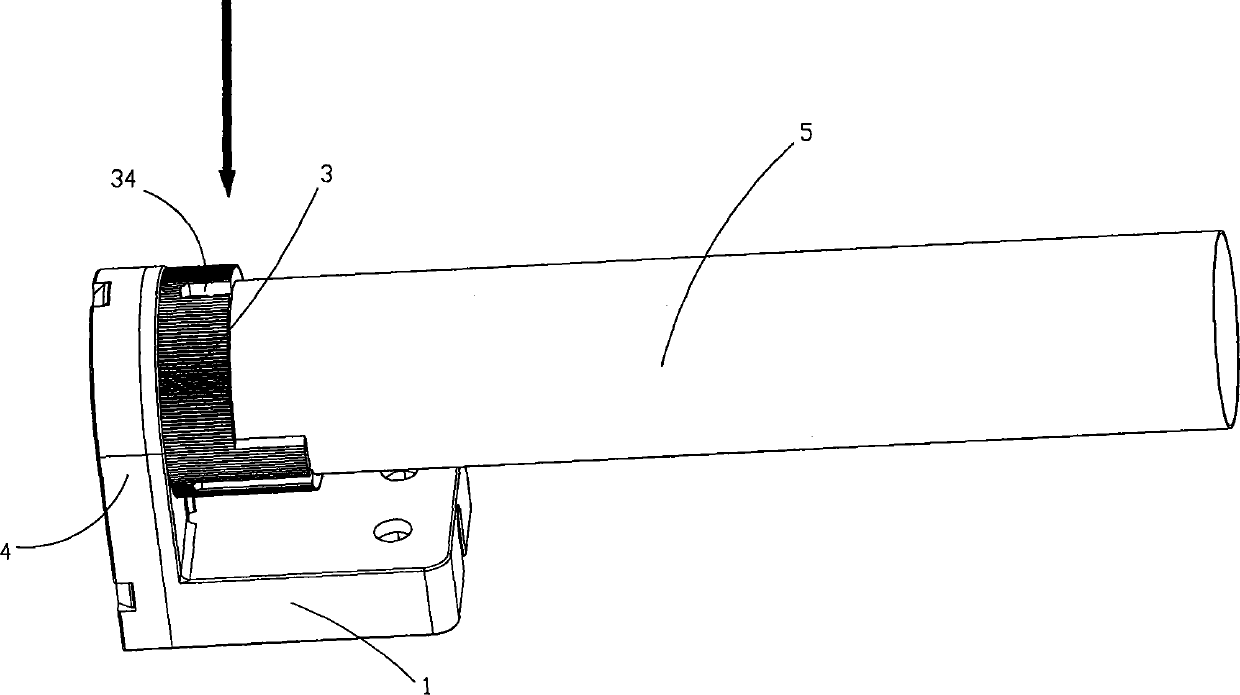 Lamp base structure of fluorescent lamp