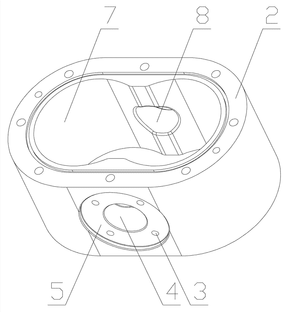 Cylinder base of pneumatic motor