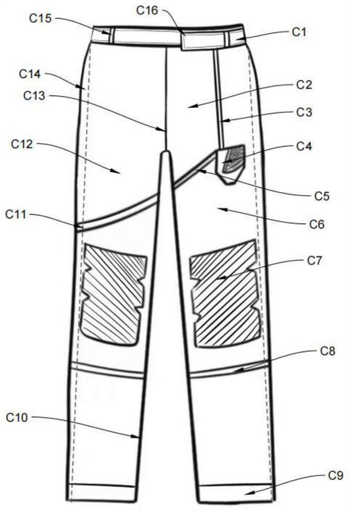 Frame type competition rifle shooting functional clothing and processing technology thereof