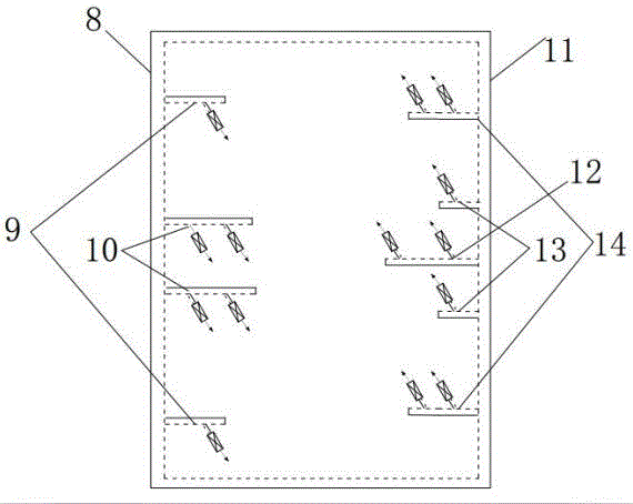 Secondary air distribution device used for circulating fluidized bed boiler