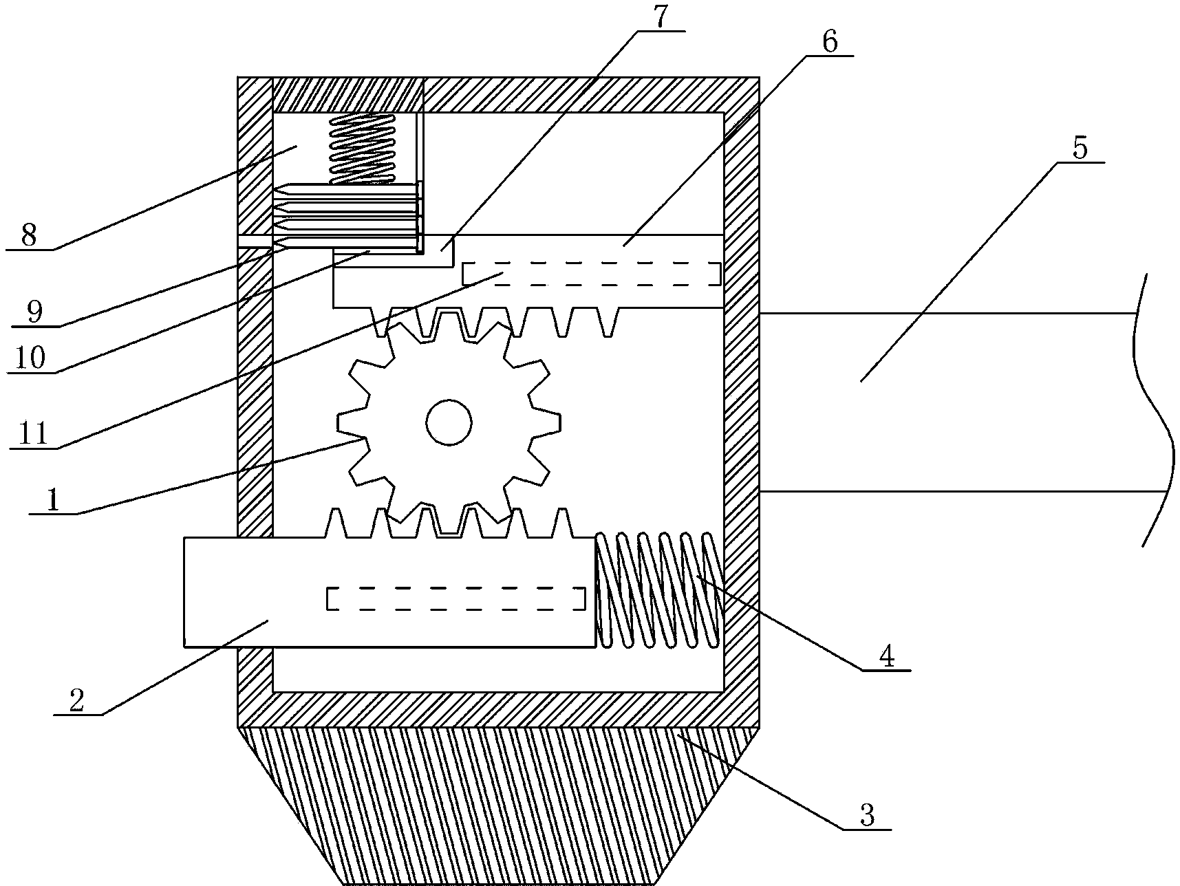 Self-positioning nailing hammer