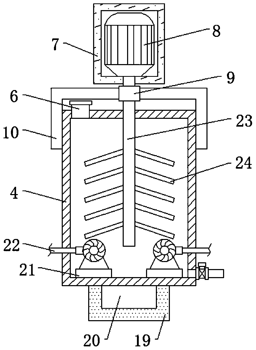 Dust falling device for house building construction