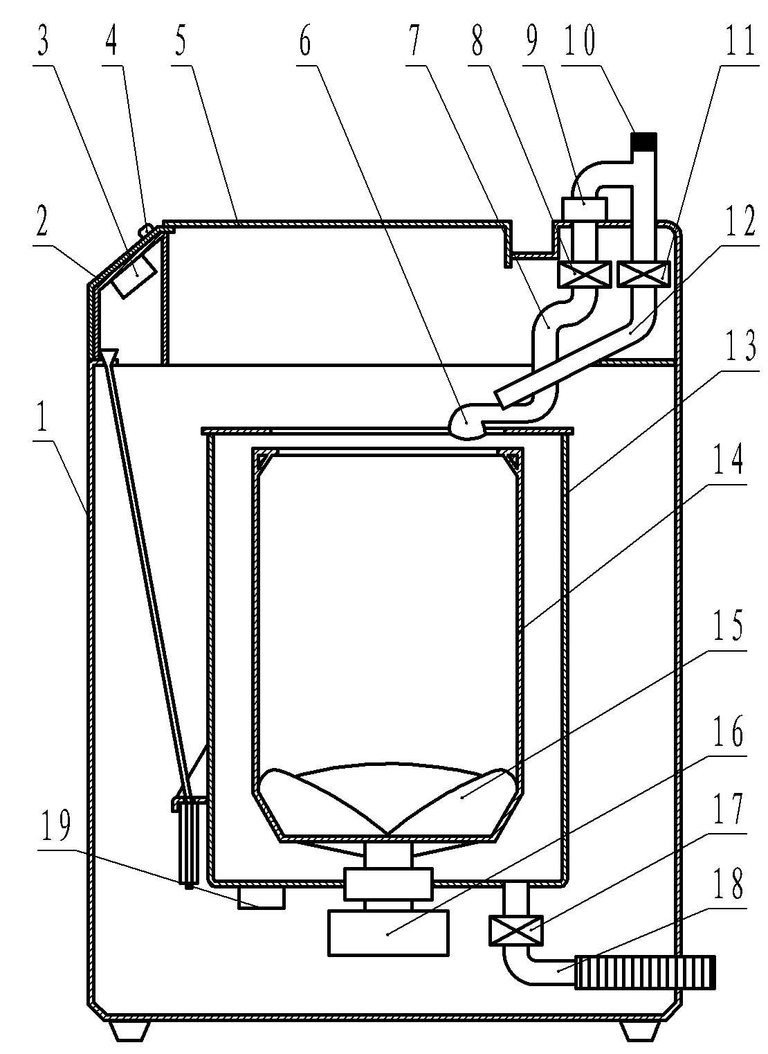 Washing machine and washing control method thereof