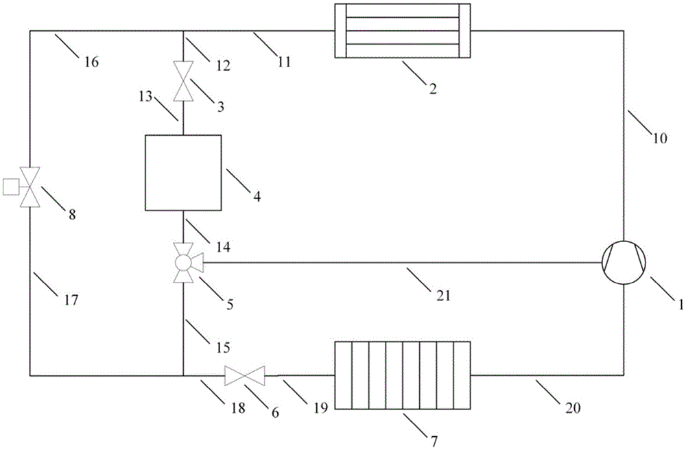 Efficient refrigerating system based on cold accumulation and supercooling