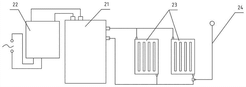 Pipelined water heating heater