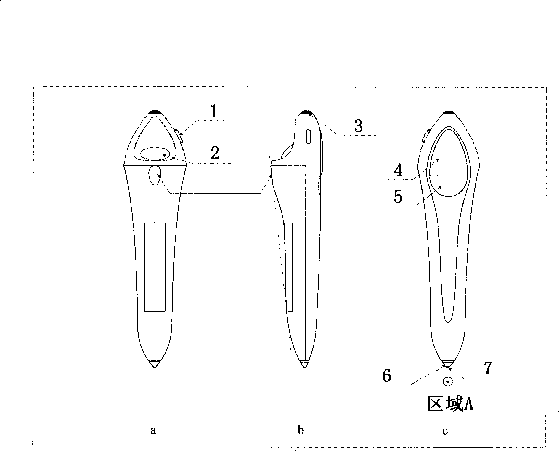 Wireless control laser pen with user identification as well as multiuser light spot recognition system